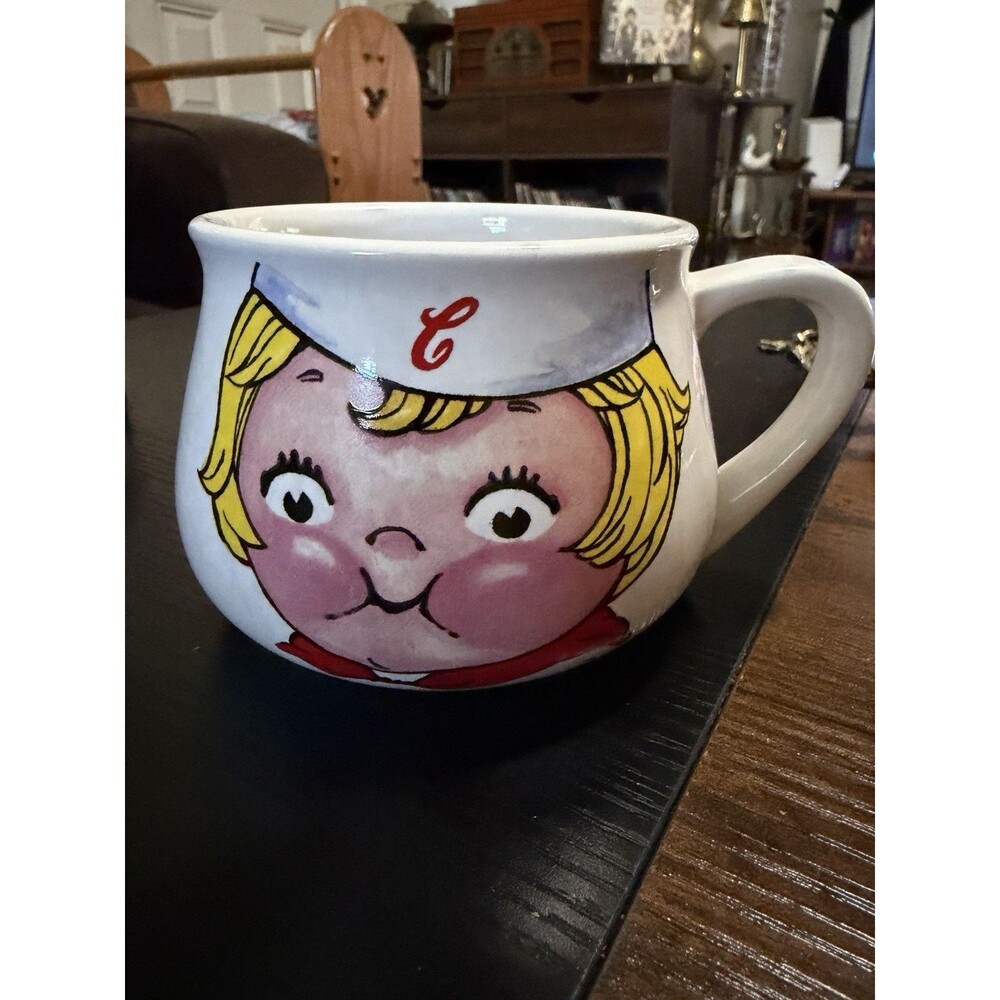 Vtg 1998 Campbell’s Kids Soup Mug Large Ceramic Bowl Cup Licensed Campbell Soup